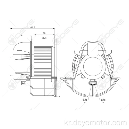 AUDI Q7 Porsche Cayenne용 송풍기 모터